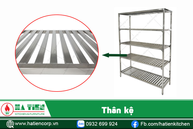 thân kệ đựng chén bát bằng inox 
