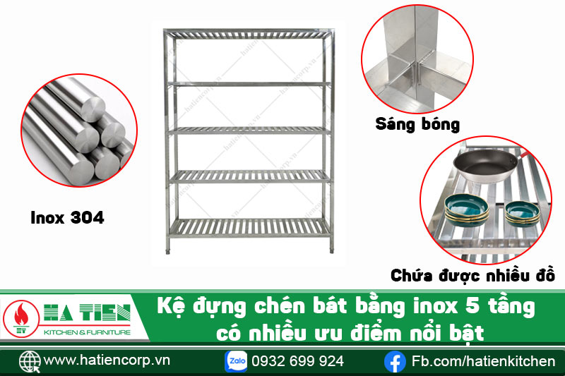 kệ đựng chén bát bằng inox có nhiều ưu điểm