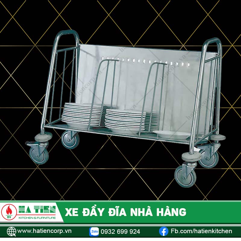 Xe đẩy đĩa nhà hàng - Xe đẩy đĩa tiện dụng