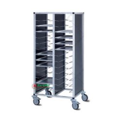 xe đẩy khay ra thức ăn