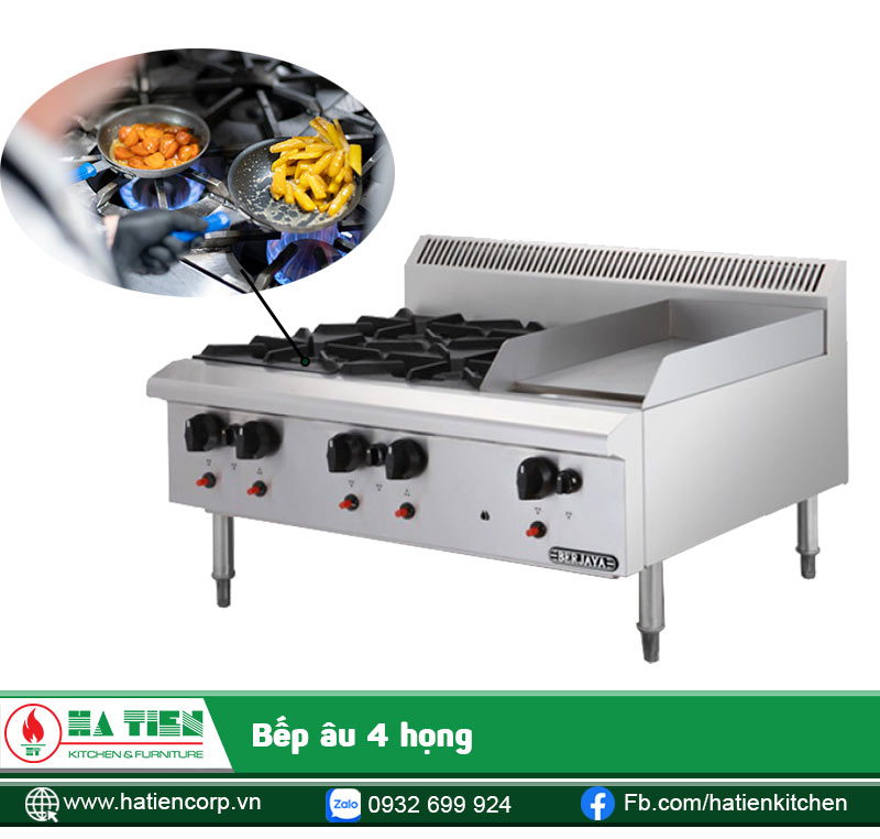 Lò bếp âu độc lập, dùng để nấu các món âu