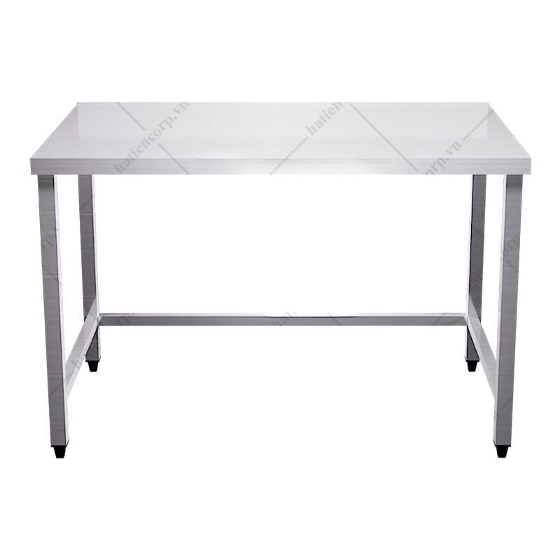 Bàn inox không kệ dưới không thành giá rẻ
