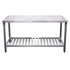 Bàn inox 2 tầng kệ thanh