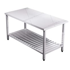 Bàn inox 2 tầng kệ thanh