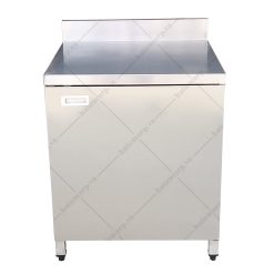 Bàn inox có thành có cửa mở