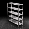 Kệ inox - Kệ phẳng 5 tầng