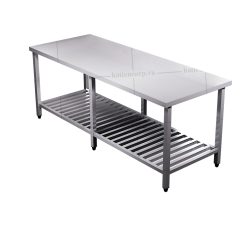 Bàn inox 2 tầng kệ thanh