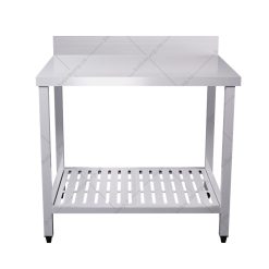 bàn inox 2 tầng, bàn inox 304 cao cấp, kệ đột lỗ