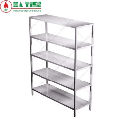 Kệ inox - Kệ phẳng 5 tầng