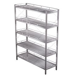 Kệ thanh inox có lan can