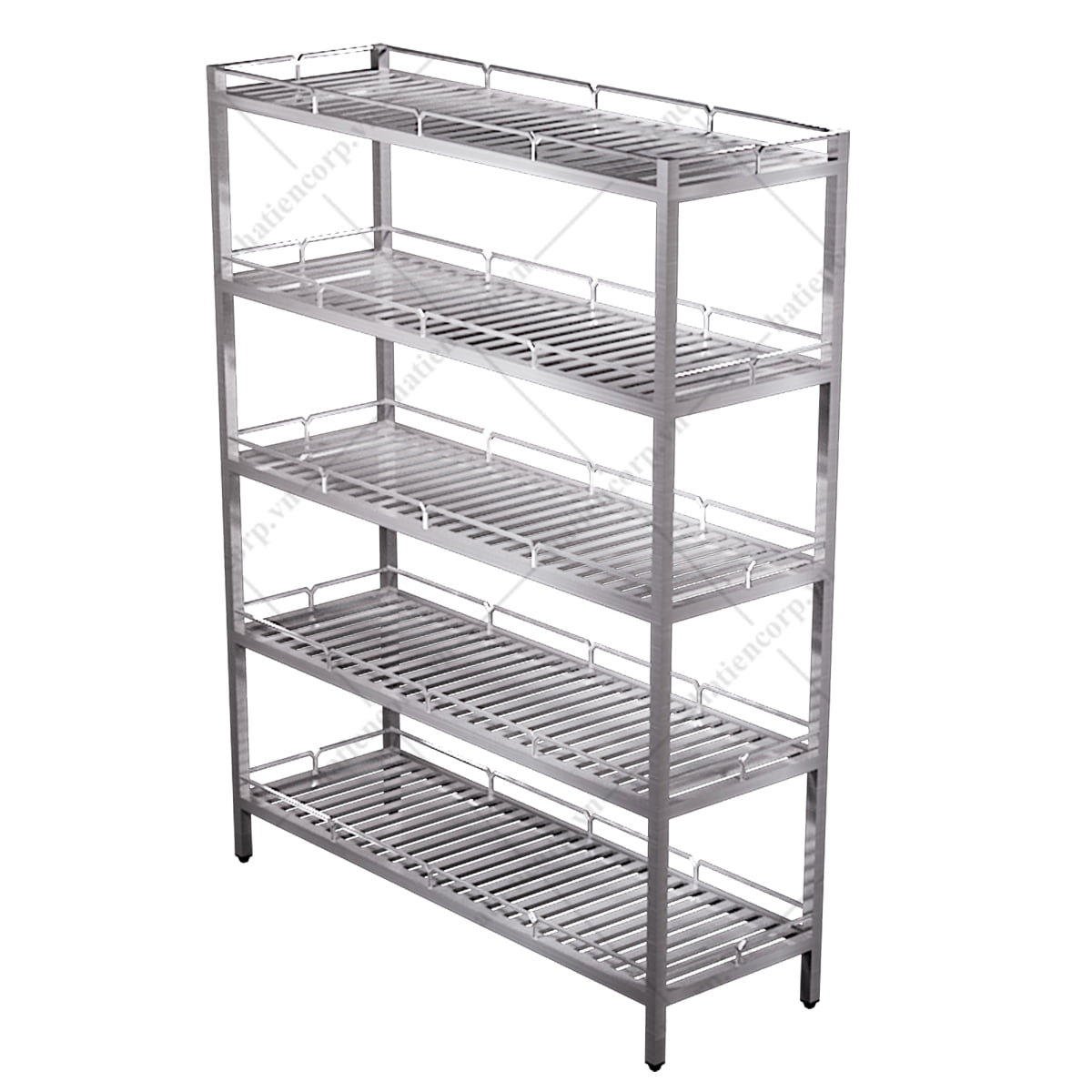 Kệ thanh inox có lan can