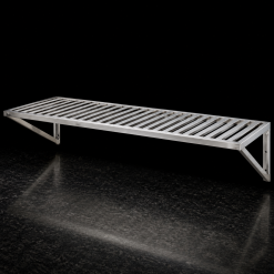 Kệ inox - Kệ thanh treo tường 1 tầng