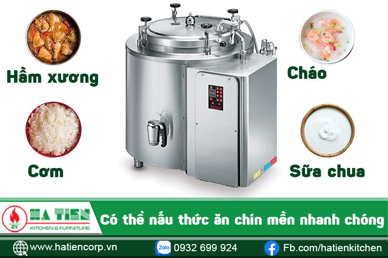 có thể nấu các món ăn cần chín nhừ trong thời gian ngắn