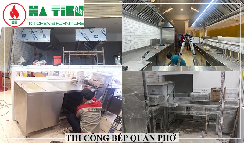 thi công, lắp đặt thiết bị cho quán phở Đỉnh Gia