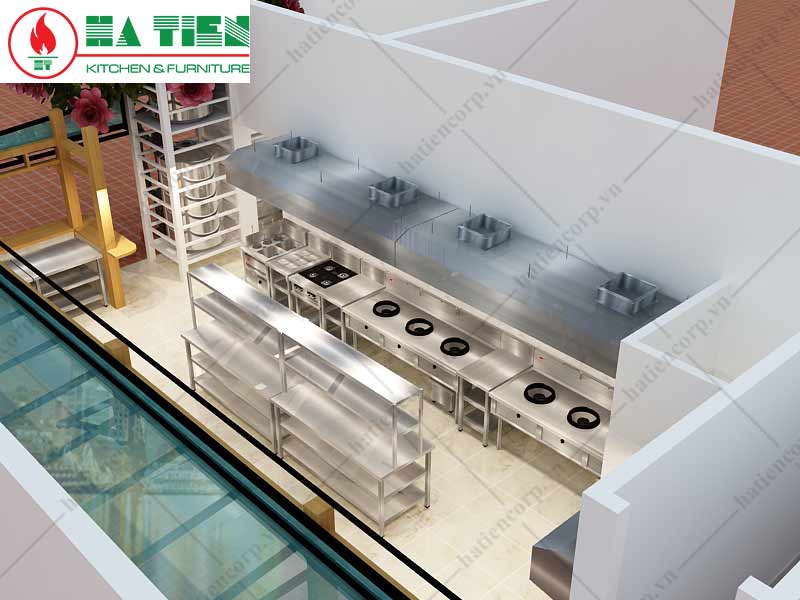 bếp á công nghiệp nhà hàng