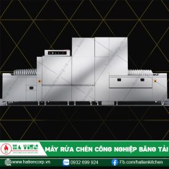 Máy rửa chén công nghiệp băng tải