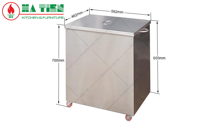 thùng rác inox