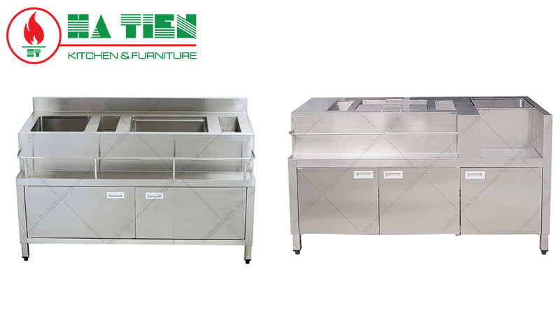 Quầy pha chế bằng inox