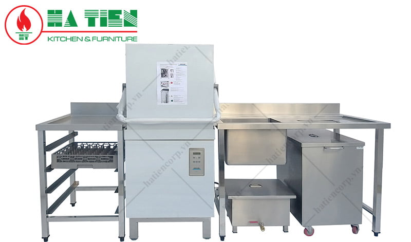 Bàn để bát bẩn có 1 chậu rửa