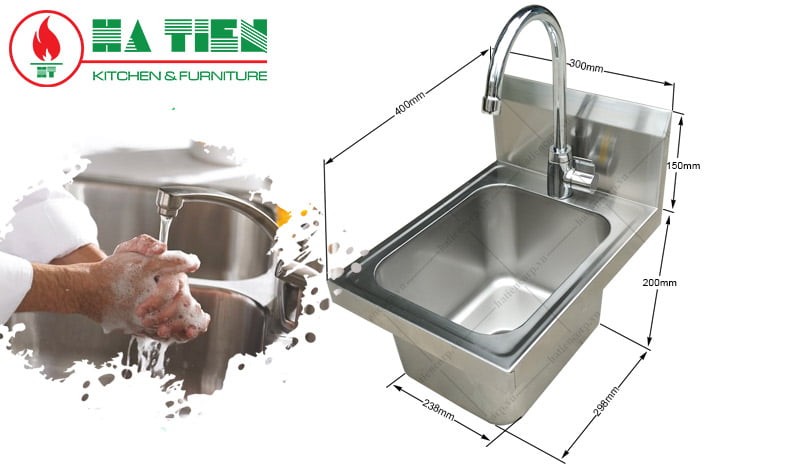 Kích thước chậu rửa tay inox