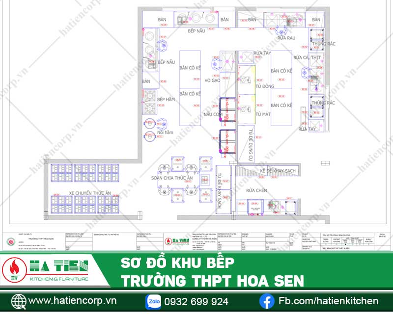 Bản vẽ trường THPT Hoa Sen – 674/7 Xa lộ Hà Nội, P. Hiệp Phú, TP. Thủ Đức (Q.9 cũ), Tp. HCM
