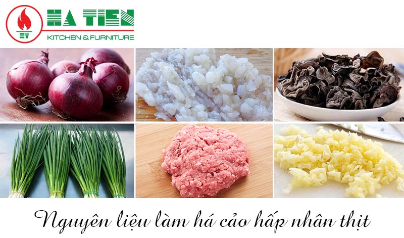 Nguyên liệu làm há cảo hấp