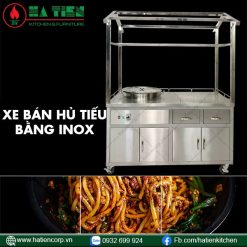 Xe bán hủ tiếu bằng inox