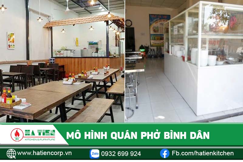 Mô hình quán phở bình dân
