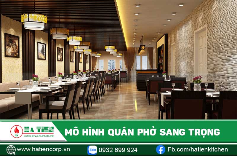 Mô hình quán phở sang trọng