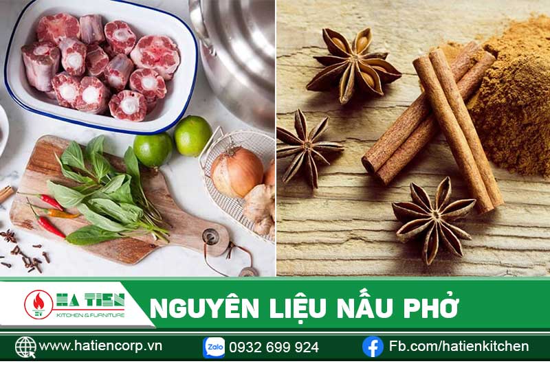 Nguyên liệu nấu phở