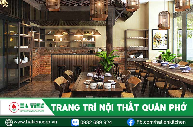 Trang trí nội thất quán phở