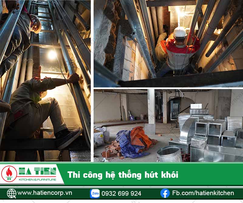Thi công hệ thống hút khói