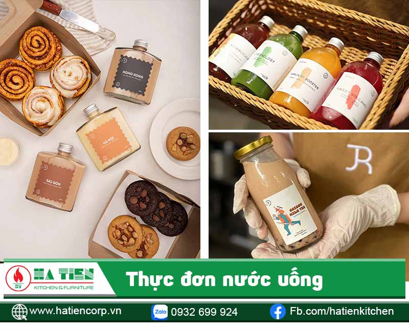 Các món nước uống được pha chế theo công thức đặc biệt, thơm ngon hấp dẫn