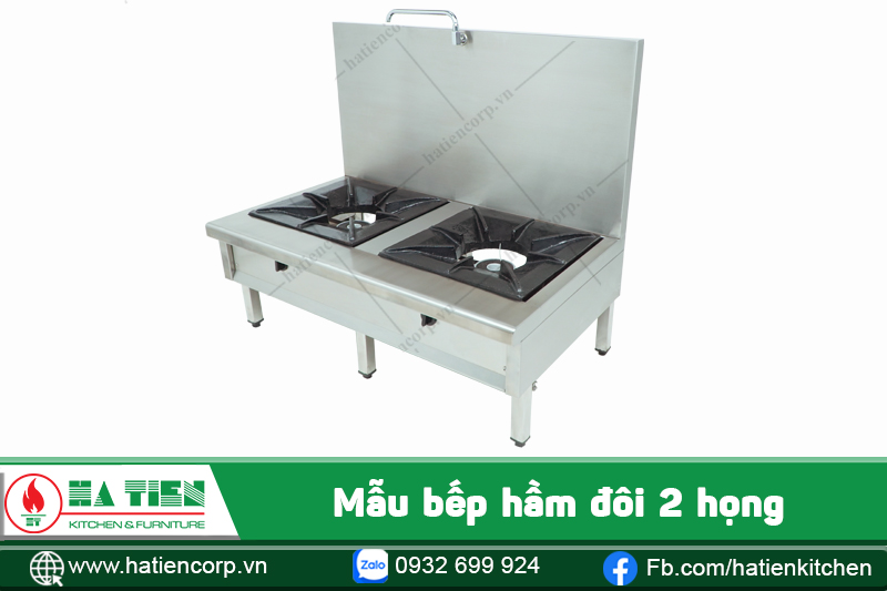 Bếp hầm công nghiệp đôi hai họng