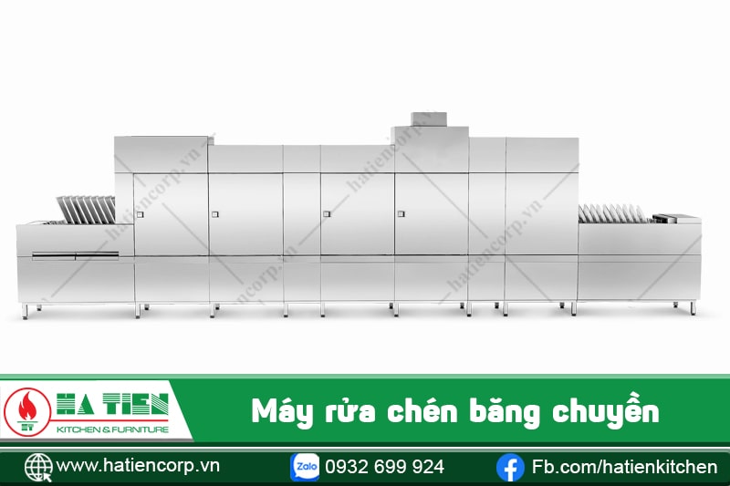 Máy rửa chén nhà hàng băng chuyền
