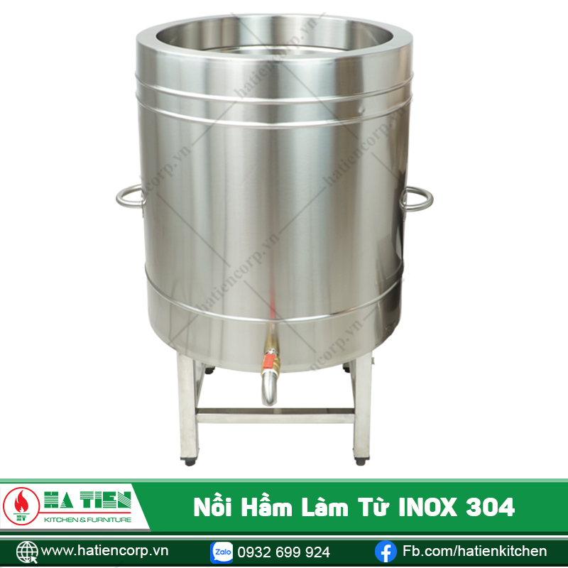 Nồi hầm xương bằng điện công nghiệp được làm từ Inox cao cấp