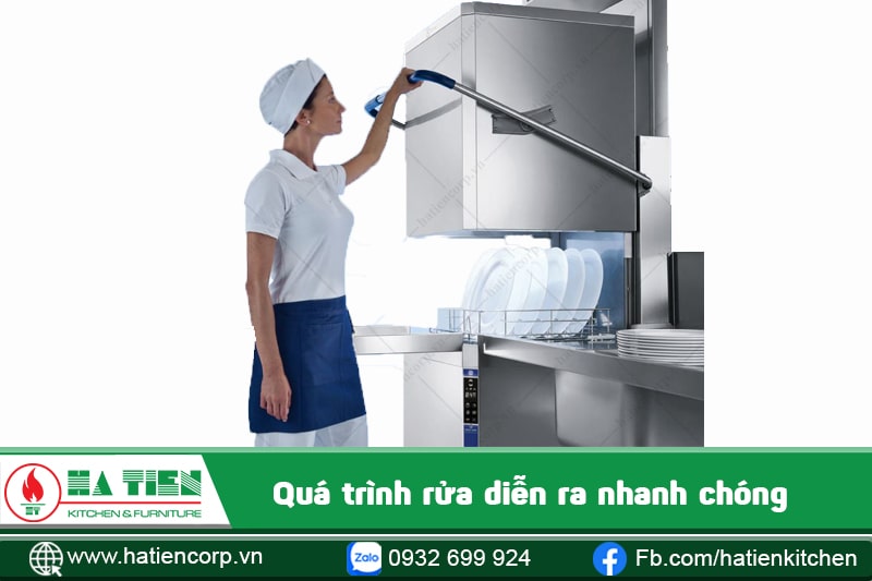 Máy rửa chén nhà hàng hoạt động năng suất cao
