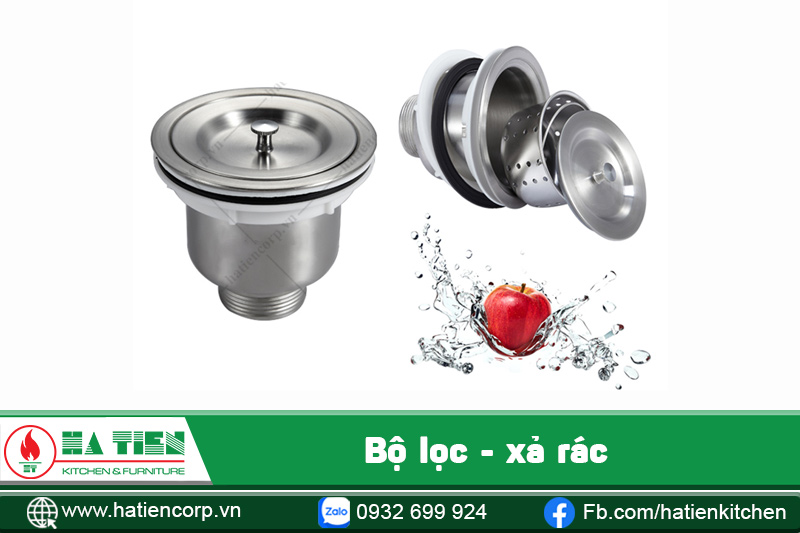 bồn rửa 2 ngăn bộ xả
