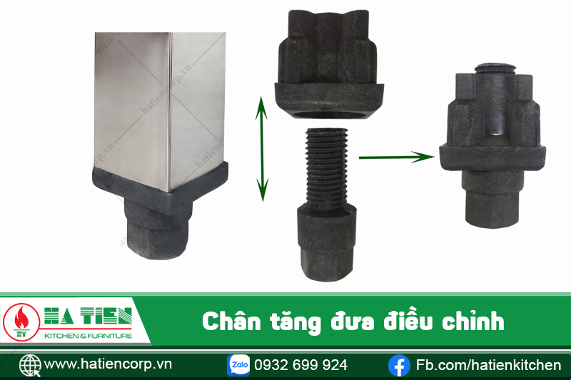 bồn rửa inox công nghiệp có chân tăng đưa