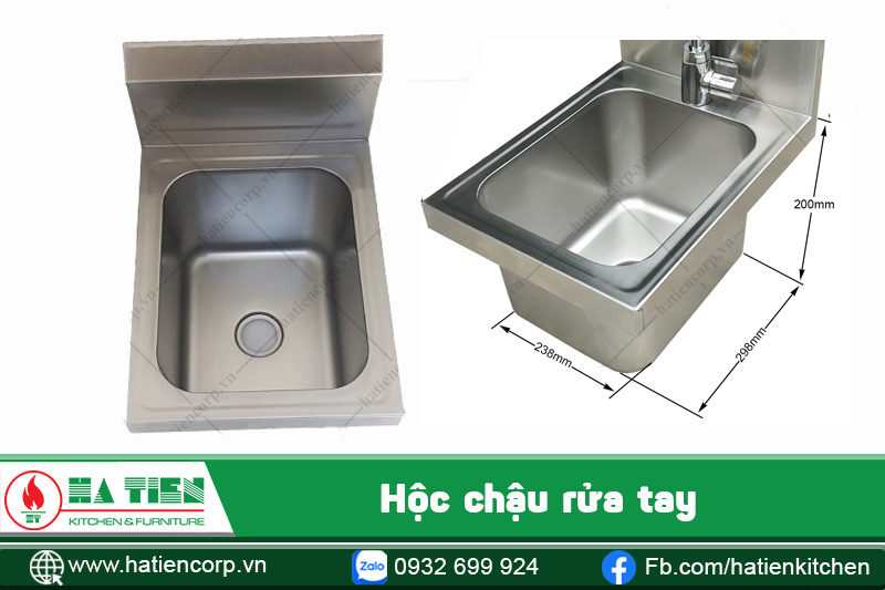 Hộc bồn rửa tay inox treo tường