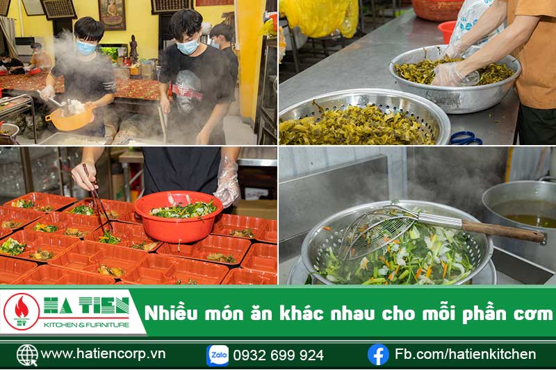 Bếp cơm từ thiện - Chùa Vĩnh Nghiêm