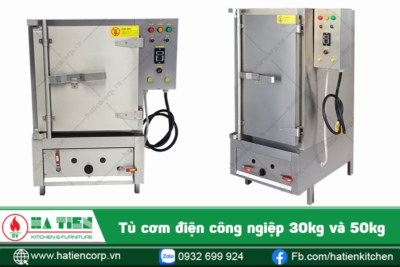 Mẫu tủ cơm điện công nghiệp 30kg và 50kg