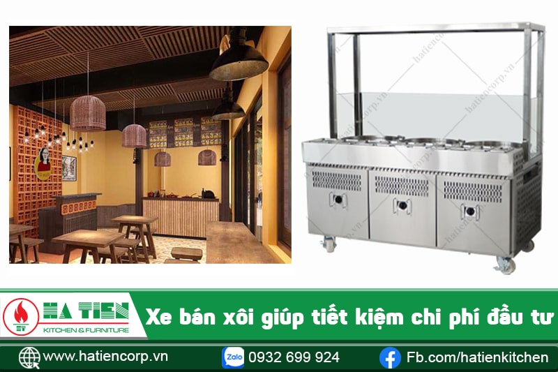 Xe bán xôi đẹp giúp tiết kiệm chi phí