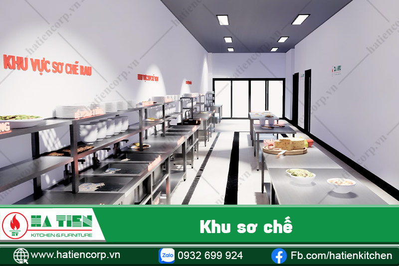 Bồn Rửa 3 Ngăn Inox Có Bàn Chuyên Dùng Ở Khu Sơ Chế | Hà Tiên