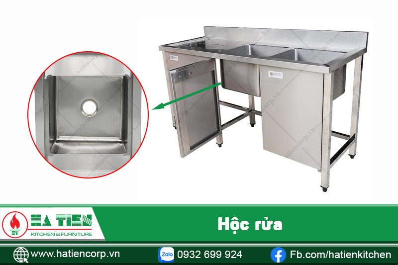 hộc chậu bồn rửa bát inox 