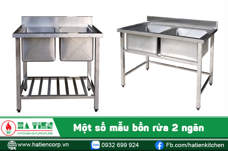 mẫu bồn rửa chén 2 ngăn