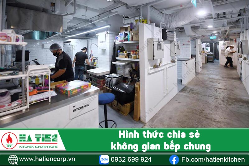 chia sẻ không gian bếp trên mây chung