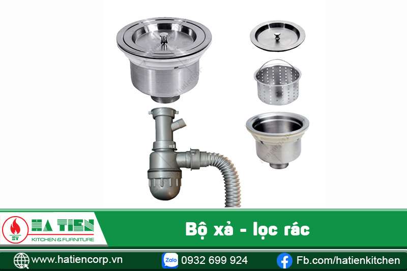 bộ xả bồn rửa bát đôi