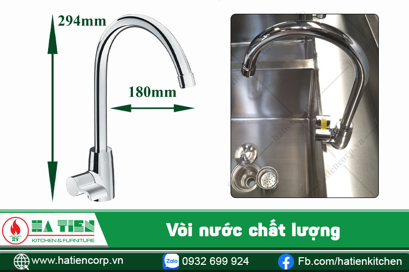 vòi nước bồn rửa bát đôi