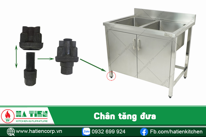 bồn rửa bát inox 304 chân tăng đưa